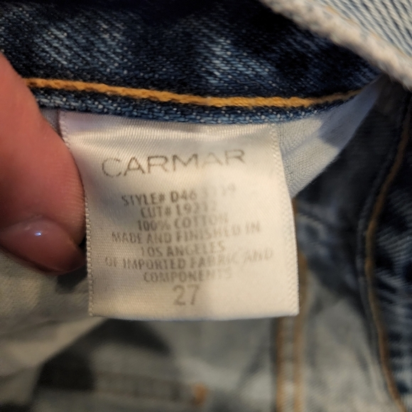 Carmar Ruffle Ursula Jeans Size 27 - Picture 4 of 15